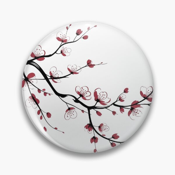 Item preview, Minimalist Sakura Ink Japanese Nature Design designed and sold by WikaKowalczyk.