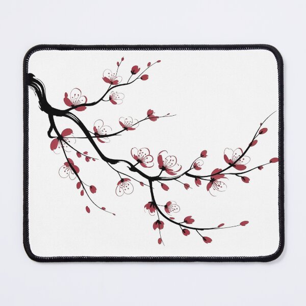 Item preview, Minimalist Sakura Ink Japanese Nature Design designed and sold by WikaKowalczyk.