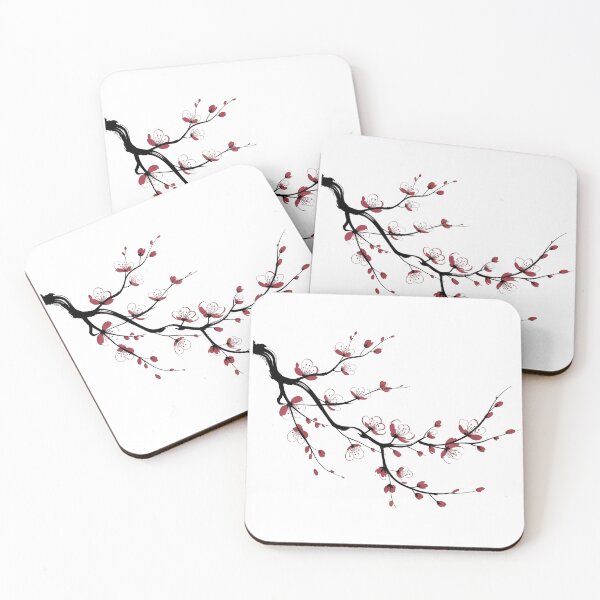 Item preview, Minimalist Sakura Ink Japanese Nature Design designed and sold by WikaKowalczyk.