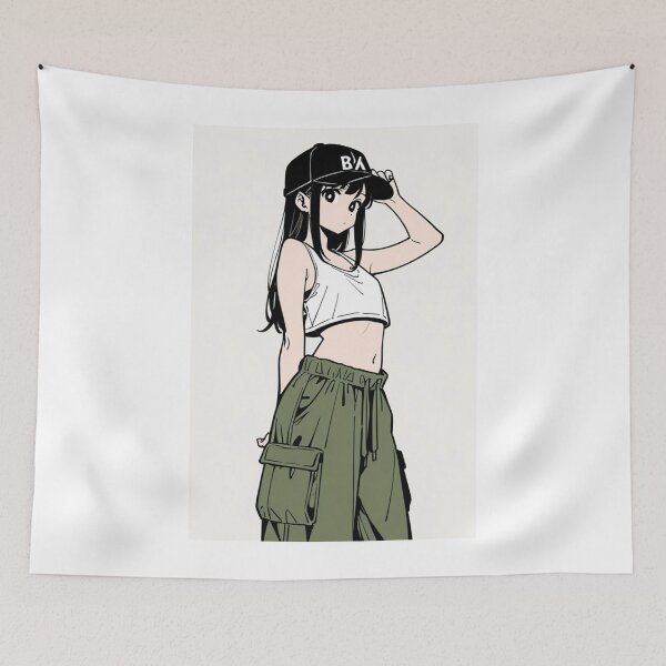 Item preview, Fashion - casuallo woman crop cargo designed and sold by AnimeShin.