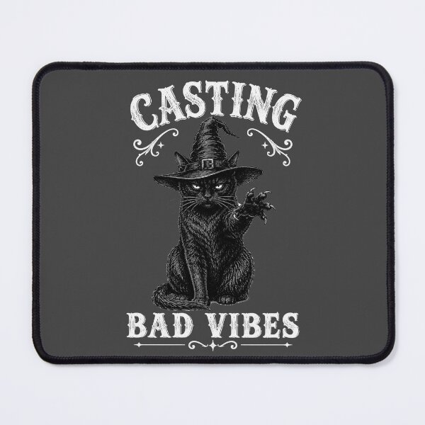 Item preview, Casting Bad Vibes Black Cat Witchy Shirt designed and sold by Lichtisign.