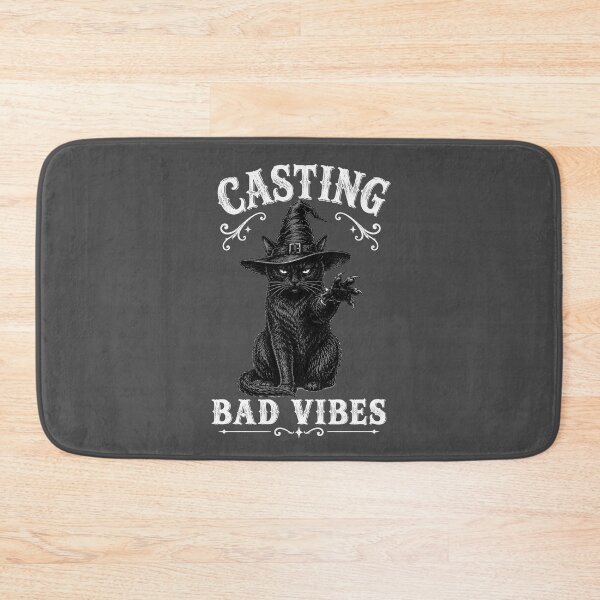 Item preview, Casting Bad Vibes Black Cat Witchy Shirt designed and sold by Lichtisign.