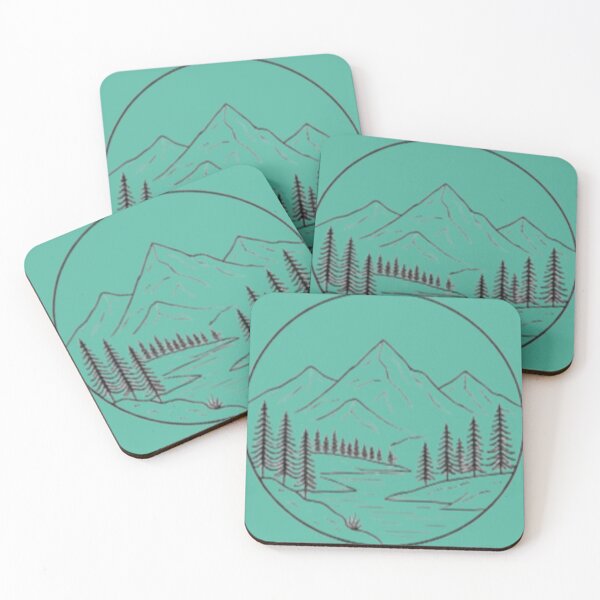 Aperçu de l'œuvre Black and white mountain river line art  créée et vendue par Aryanshop12.