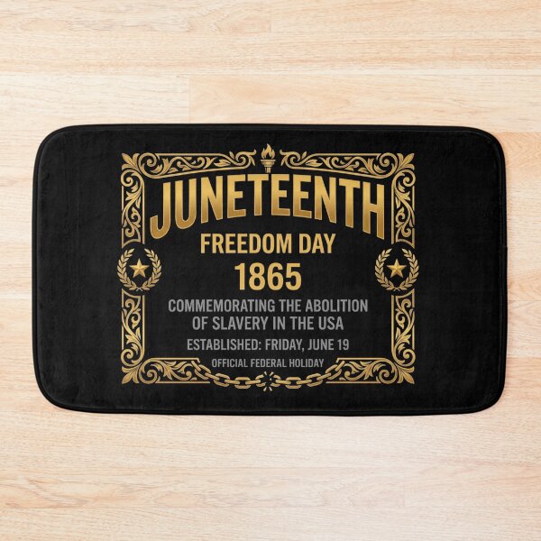 Item preview, Juneteenth Freedom Day 1865 Abolition Of Slavery Gold Crest designed and sold by DH-ArtLab.