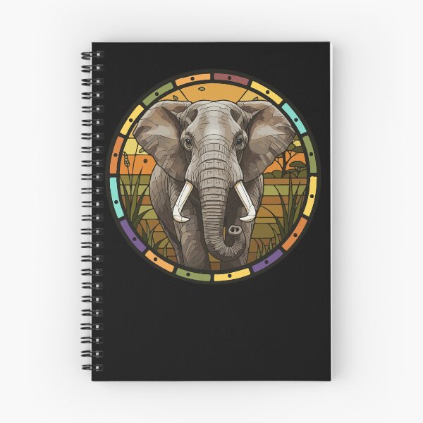 Item preview, Majestic Elephant Stained Glass Safari Art designed and sold by d247.