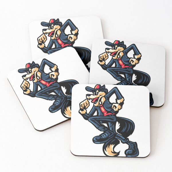 Item preview, Vintage Retro Wolf Mascot Cartoon designed and sold by Divichan.
