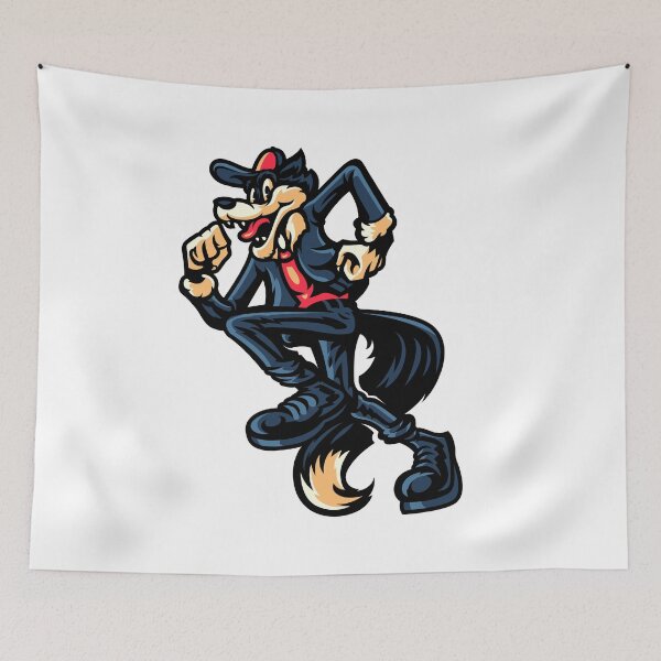 Item preview, Vintage Retro Wolf Mascot Cartoon designed and sold by Divichan.