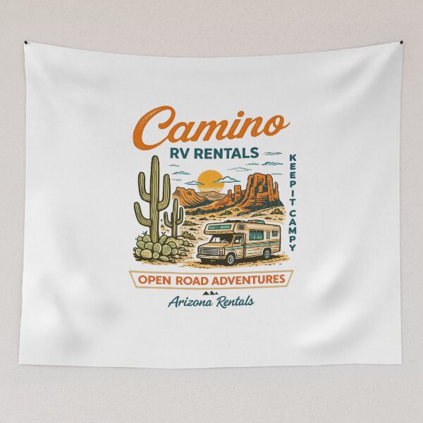 Item preview, Camino RV Rentals Open Road Adventure designed and sold by Matinez Pink.