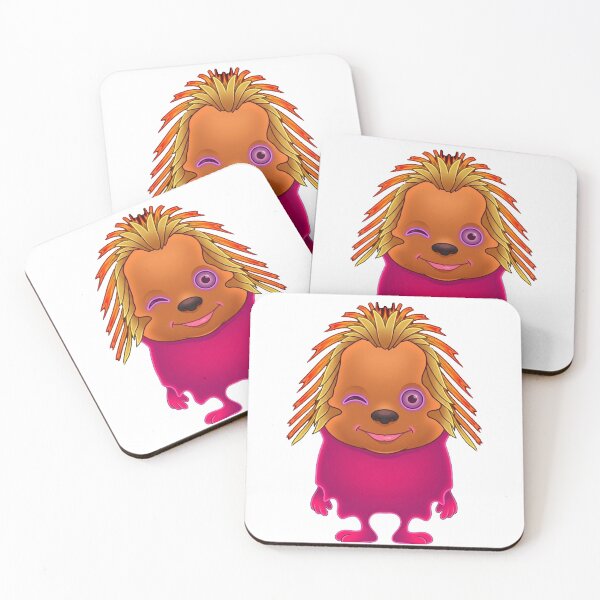 Item preview, Neon Wink Monster in Pink Dress designed and sold by AirCrayons27.