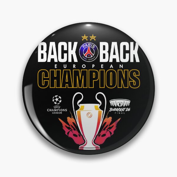 Item preview, PSG ÉTOILE EIFFEL 2 – Back 2 Back Champions d'Europe designed and sold by NuralsArt.