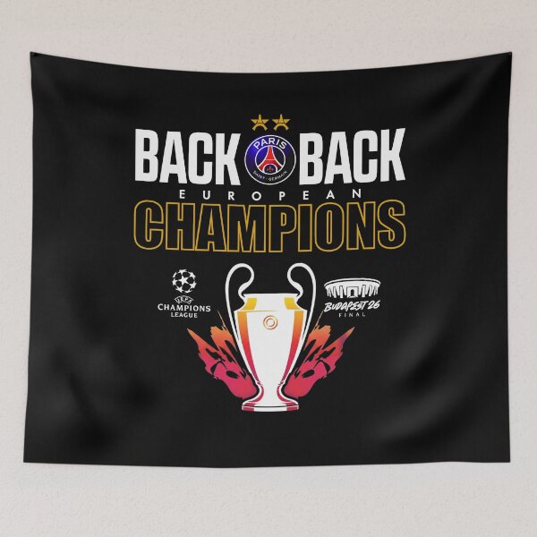Item preview, PSG ÉTOILE EIFFEL 2 – Back 2 Back Champions d'Europe designed and sold by NuralsArt.