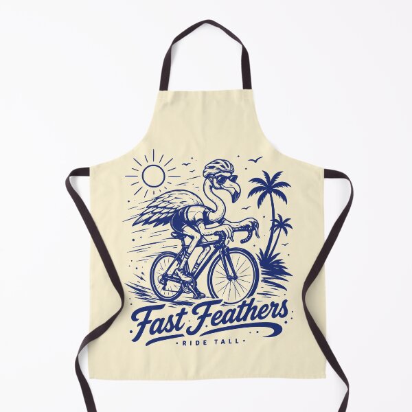 Item preview, Vintage Flamingo Cyclist Fast Feathers designed and sold by 89shirts.