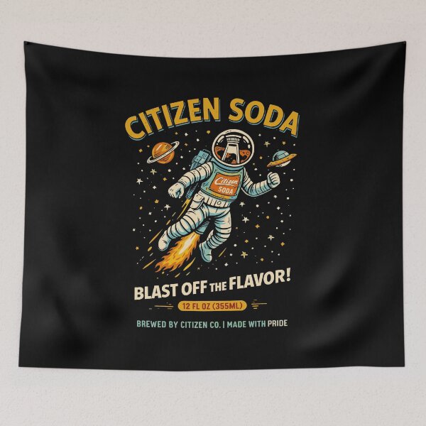 Item preview, Citizen Soda Astronaut Space T-Shirt designed and sold by Matinez Pink.