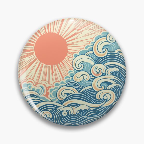 Item preview, Sun Ocean Waves designed and sold by Gkinoki.
