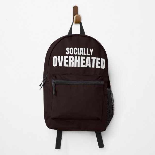 Item preview, Socially Overheated – Funny Introvert & Social Battery Humor designed and sold by ArtPer-design.