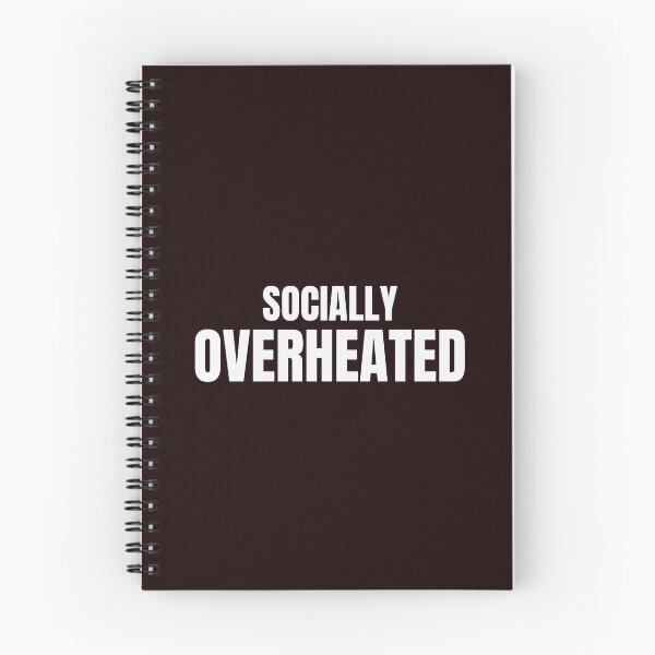 Item preview, Socially Overheated – Funny Introvert & Social Battery Humor designed and sold by ArtPer-design.