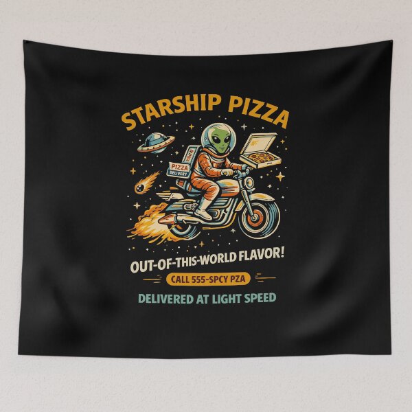 Item preview, Space Pizza Delivery T-Shirt designed and sold by Matinez Pink.