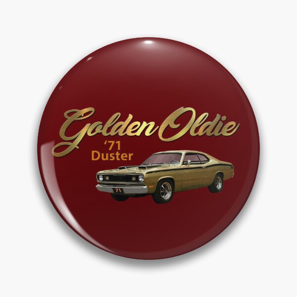 Item preview, VINTAGE 1971 DUSTER CLASSIC CAR, AMERICAN MUSCLE CAR ART designed and sold by classic car craze.