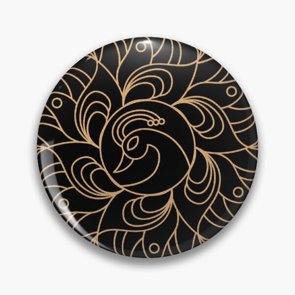 Item preview, Luxury Black Gold Floral Mandala Seamless Pattern Design designed and sold by NadDot.