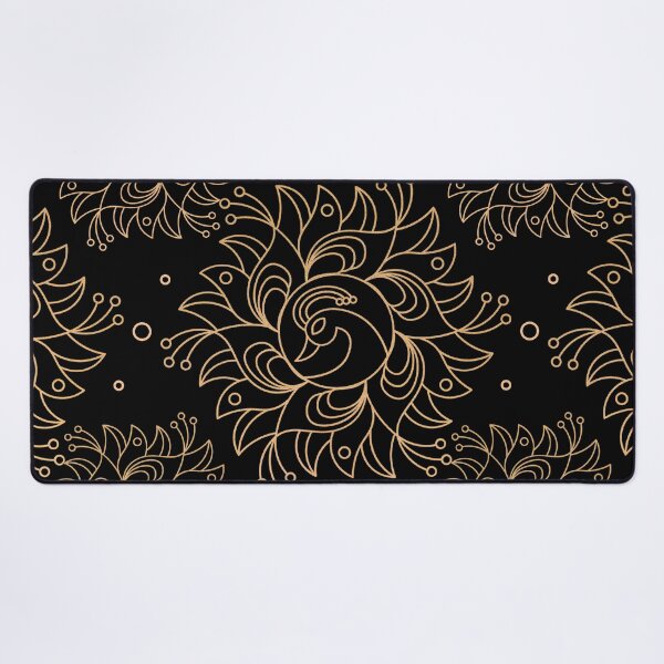 Item preview, Luxury Black Gold Floral Mandala Seamless Pattern Design designed and sold by NadDot.