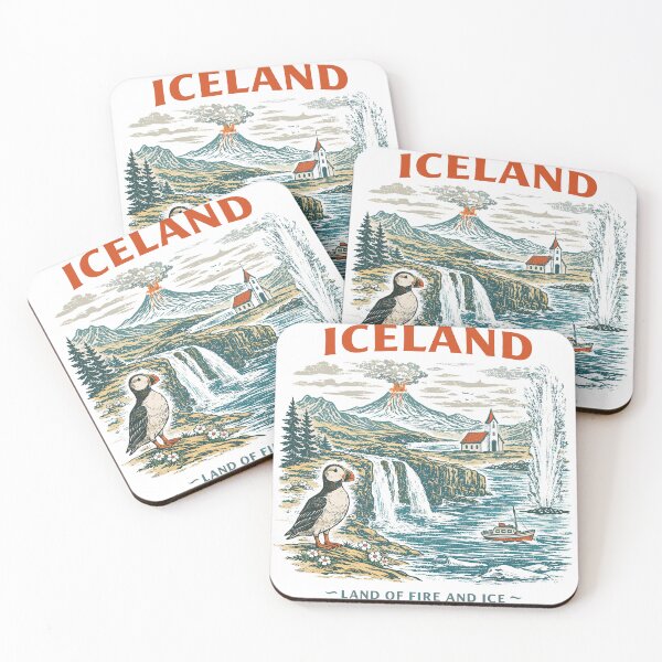 Item preview, Iceland Travel T-Shirt designed and sold by Matinez Pink.