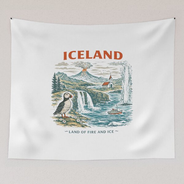 Item preview, Iceland Travel T-Shirt designed and sold by Matinez Pink.