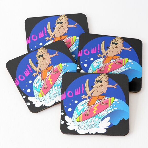 Item preview, Surfer Wolf Wave Cartoon Poster Design Today Graphic designed and sold by LisaAlma.