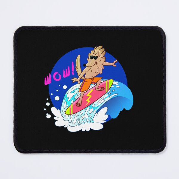 Item preview, Surfer Wolf Wave Cartoon Poster Design Today Graphic designed and sold by LisaAlma.