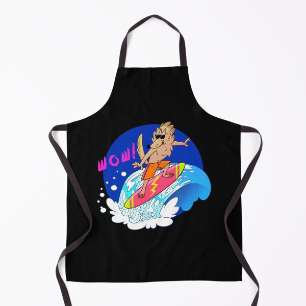 Item preview, Surfer Wolf Wave Cartoon Poster Design Today Graphic designed and sold by LisaAlma.