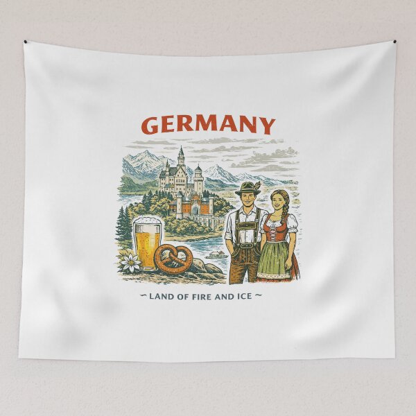 Item preview, Germany Travel Poster T-Shirt designed and sold by Matinez Pink.