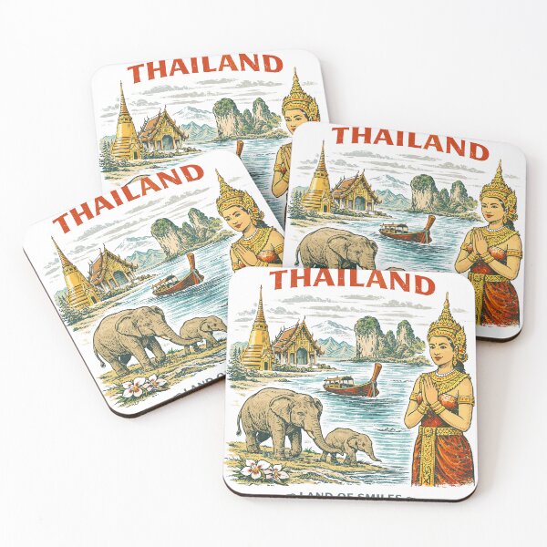 Item preview, Thailand Travel Poster T-Shirt designed and sold by Matinez Pink.