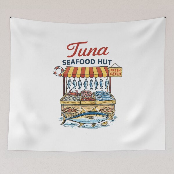 Item preview, Tuna Seafood Hut Fresh Catch designed and sold by Matinez Pink.