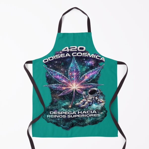 Item preview, 420 ODISEA COSMICA - Hoja de cannabis | Despegando hacia reinos superiores: arte de un astronauta fumeta designed and sold by Alchemy Forge.