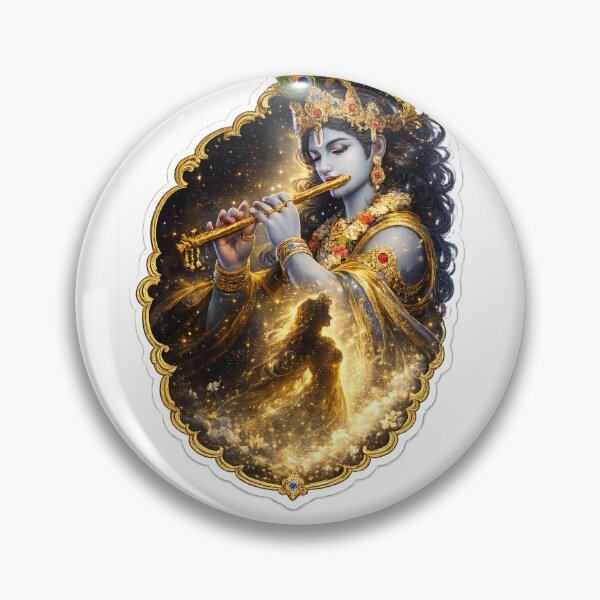 Item preview, Lord Krishna Playing Flute Divine Art designed and sold by tommytvkids.