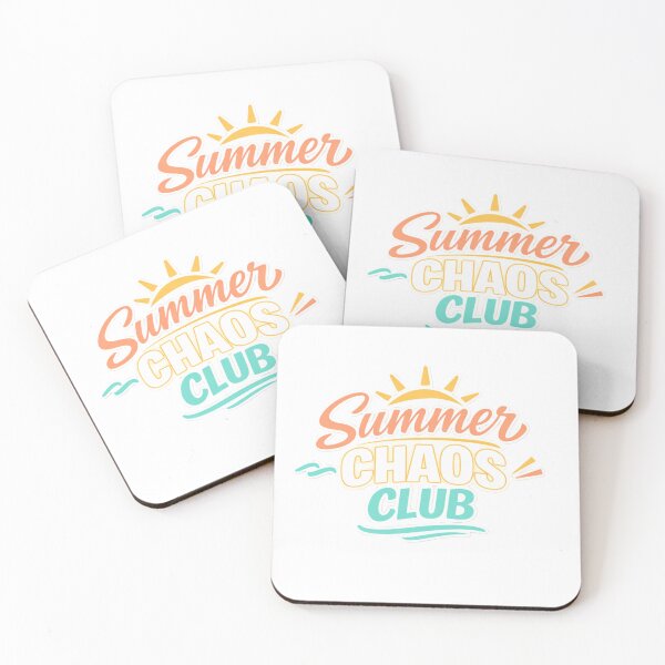 Item preview, Summer Chaos Club – Tropical Fun & Sunset Logo designed and sold by AstraDrip Studio.