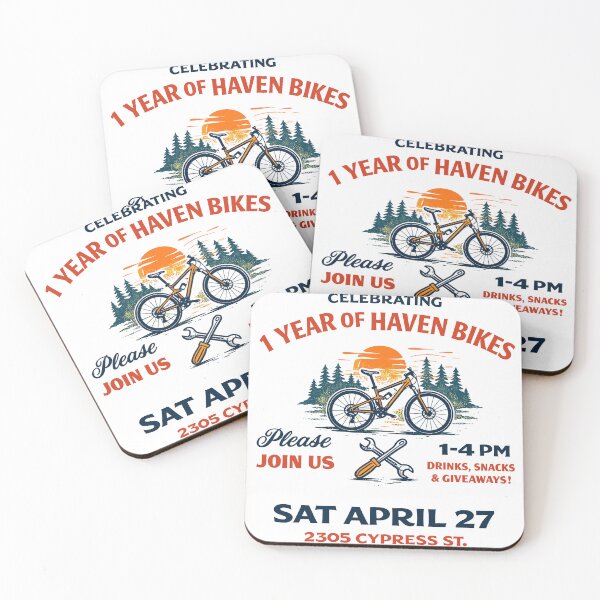 Item preview, Haven Bikes 1 Year Anniversary Party designed and sold by Matinez Pink.
