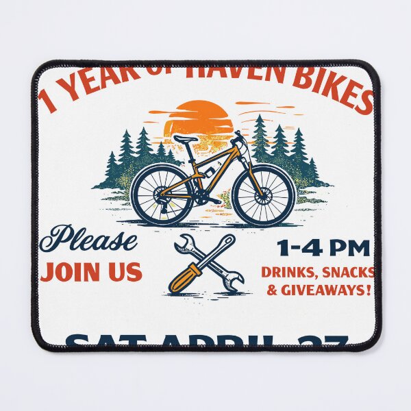Item preview, Haven Bikes 1 Year Anniversary Party designed and sold by Matinez Pink.