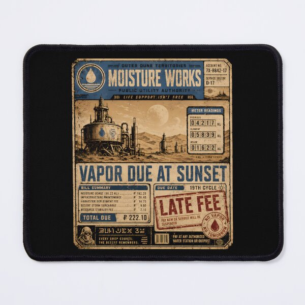 Item preview, Desert Moisture Utility Bill designed and sold by agearb.