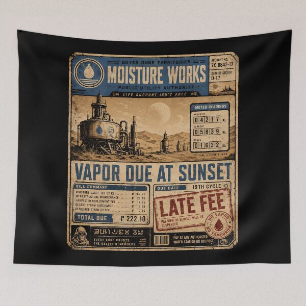 Item preview, Desert Moisture Utility Bill designed and sold by agearb.