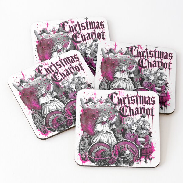 Item preview, Victorian Christmas Chariot Fantasy Illustration designed and sold by ArtbyJustis.