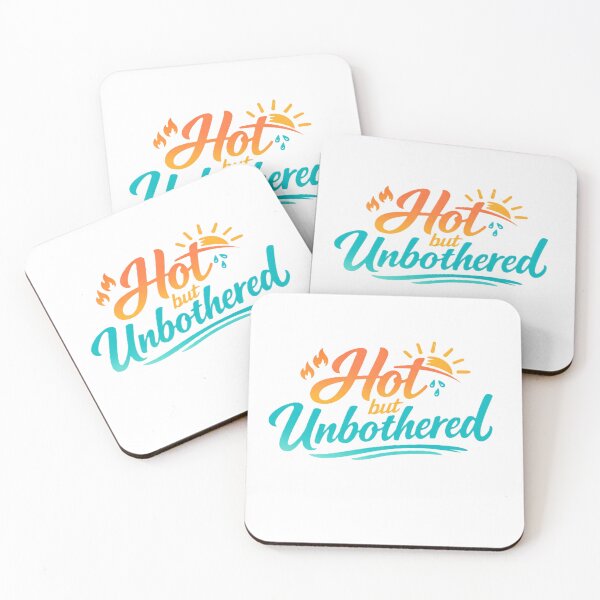 Item preview, Hot but Unbothered – Summer Vibes Typography Design designed and sold by AstraDrip Studio.
