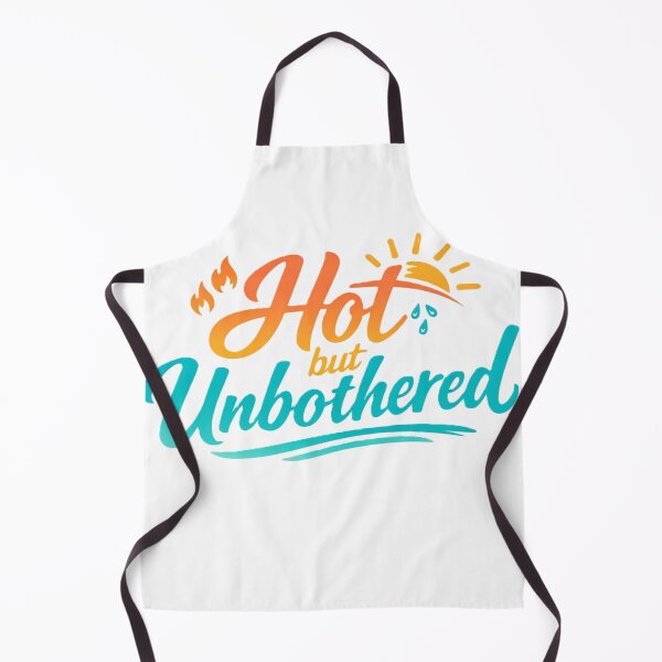 Item preview, Hot but Unbothered – Summer Vibes Typography Design designed and sold by AstraDrip Studio.