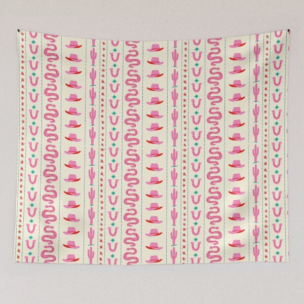 Item preview, Pink Western Cactus Stripe designed and sold by DafneDStudio.