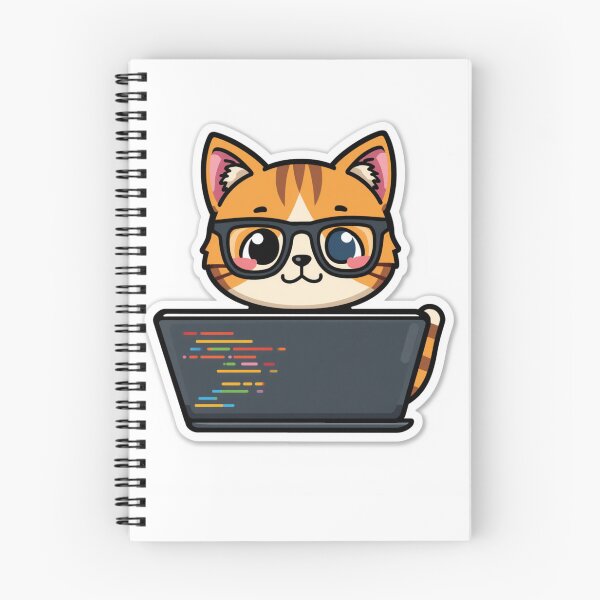 Item preview, Cute Coding Cat IT Developer Sticker designed and sold by Gulele7.