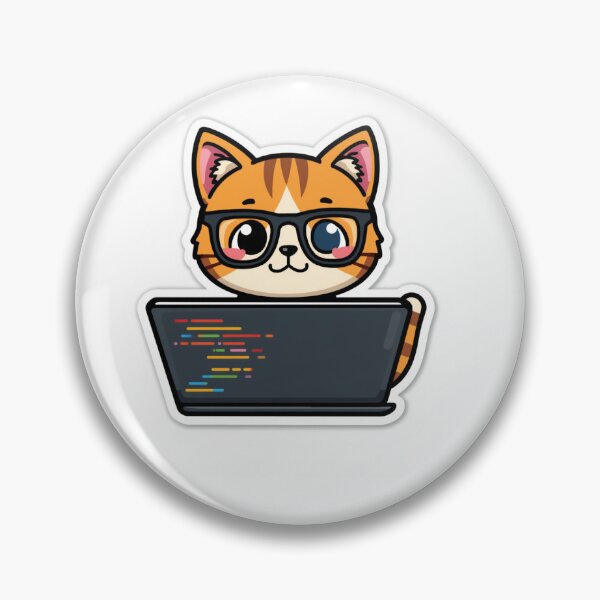 Item preview, Cute Coding Cat IT Developer Sticker designed and sold by Gulele7.