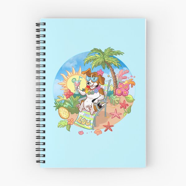 Item preview, Summer Beach Dog Beagle Tropical Vacation Design designed and sold by TeamLouOfficial.
