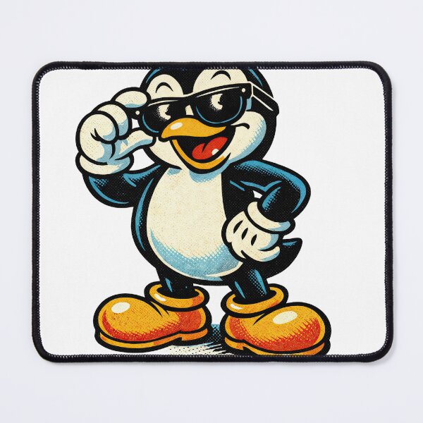 Item preview, Sticker - Decal - Cool Penguin: Vintage Comic Vibes designed and sold by ForeverPrintsOK.