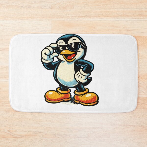 Item preview, Sticker - Decal - Cool Penguin: Vintage Comic Vibes designed and sold by ForeverPrintsOK.