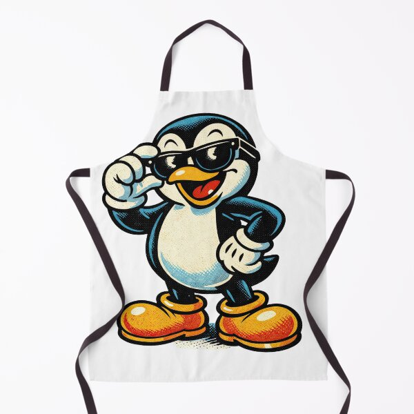 Item preview, Sticker - Decal - Cool Penguin: Vintage Comic Vibes designed and sold by ForeverPrintsOK.