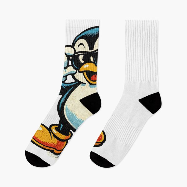 Item preview, Sticker - Decal - Cool Penguin: Vintage Comic Vibes designed and sold by ForeverPrintsOK.